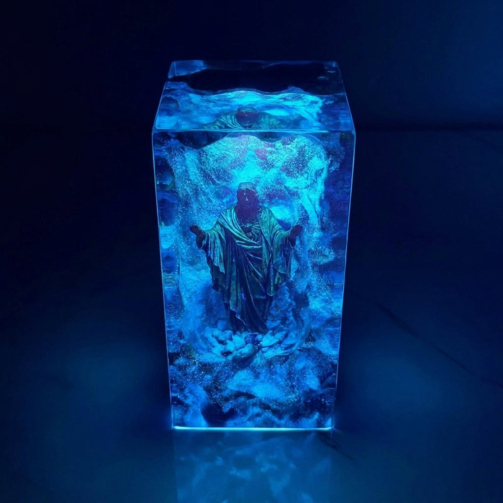 "Quelle der Erlösung" Harzlampe